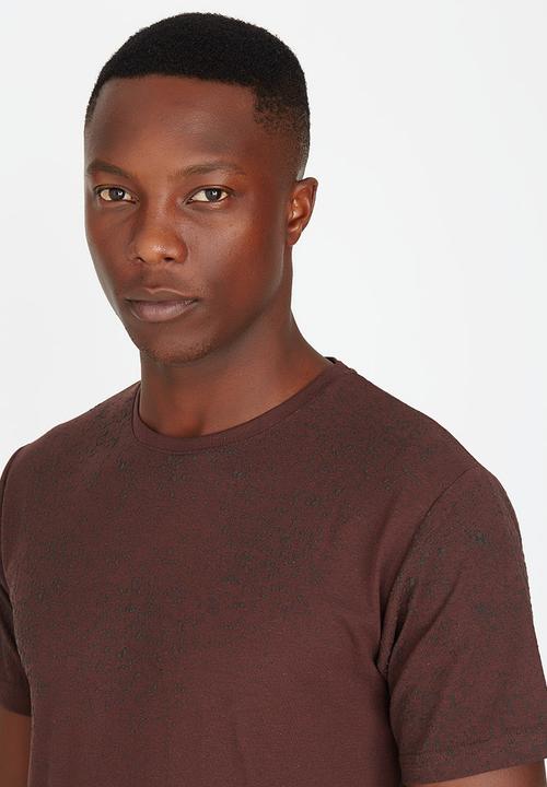 Only & Sons - Trey Longy O-neck Tee Dark Red