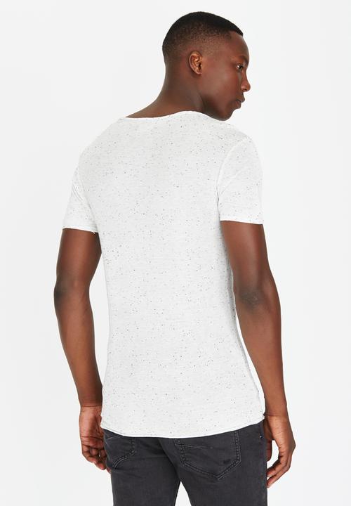 STYLE REPUBLIC - Short Sleeve V-Neck T-Shirt White