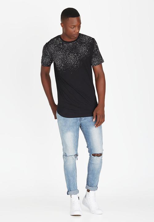 Only & Sons - Trey Longy O-neck Tee Black