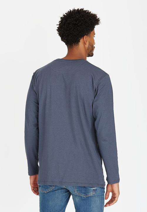 JEEP - Long Sleeve Print Tee Dark Grey