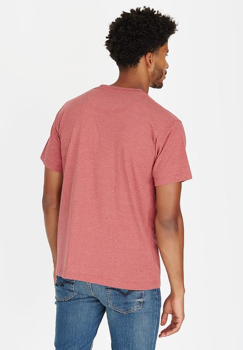 JEEP - Short Sleeve Print Tee Dark Red