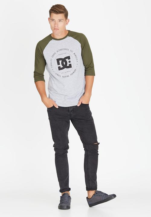 DC - Rebuilt 2 Raglan T-Shirt Grey