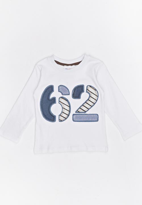 Pop Candy - Printed L/S Tee White