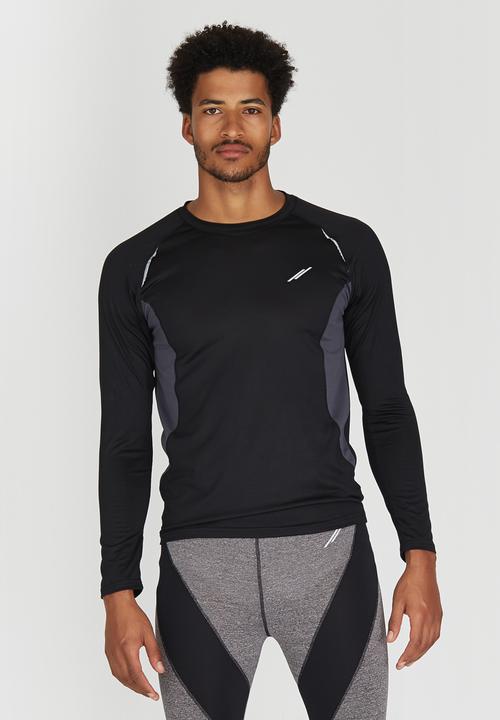 Lithe - Spandex Long Sleeve Tee Black