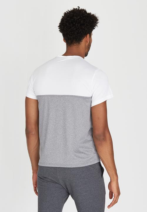 Lithe - Spandex Colour Block Tee White