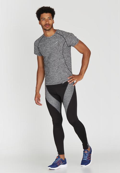 Lithe - Spandex Short Sleeve Tee Dark Grey