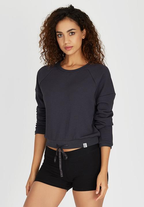 ONLY Play - Dev Cropped Sweat Shirt Black