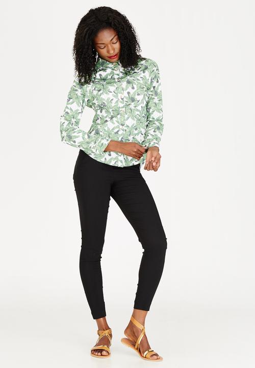 COLLEEN EITZEN - Banana Leaf Shirt Mid Green