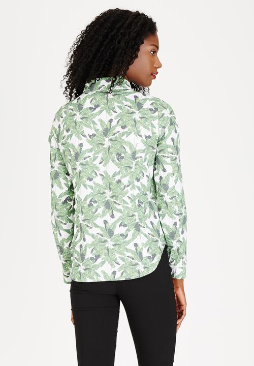 COLLEEN EITZEN - Banana Leaf Shirt Mid Green