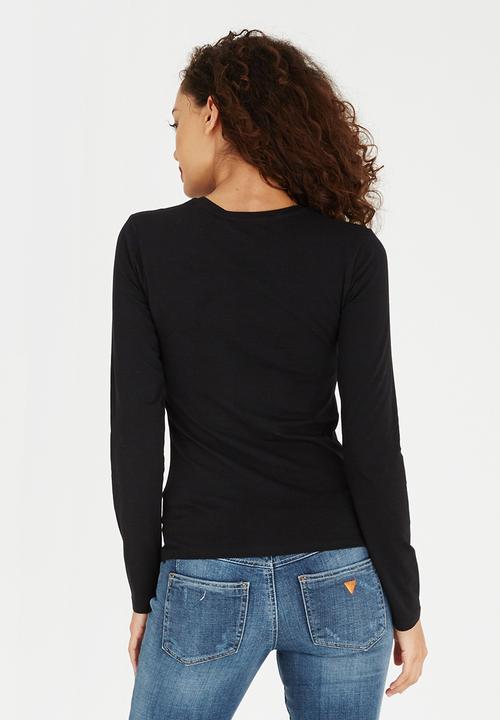 GUESS - Guess Triangle Embellished Logo R3 Black