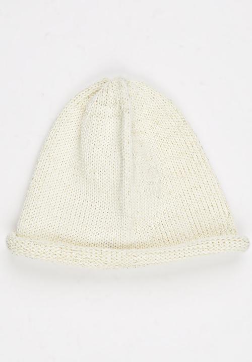 Rebel Republic - Lurex Beanie Cream