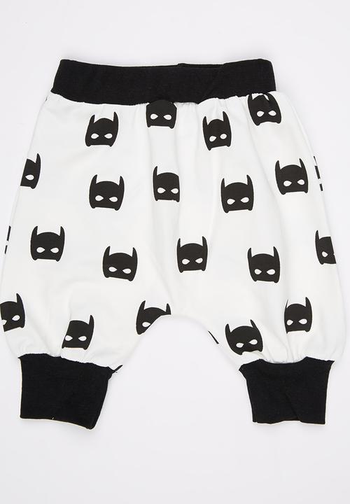 Pop Candy - Printed Harem Pants Black and White