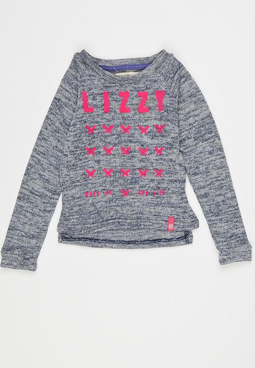 Lizzy - Marmee Tee Blue and Grey