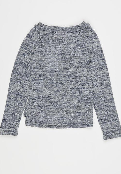 Lizzy - Marmee Tee Blue and Grey