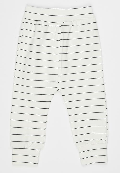 Pop Candy - Striped Leggings White