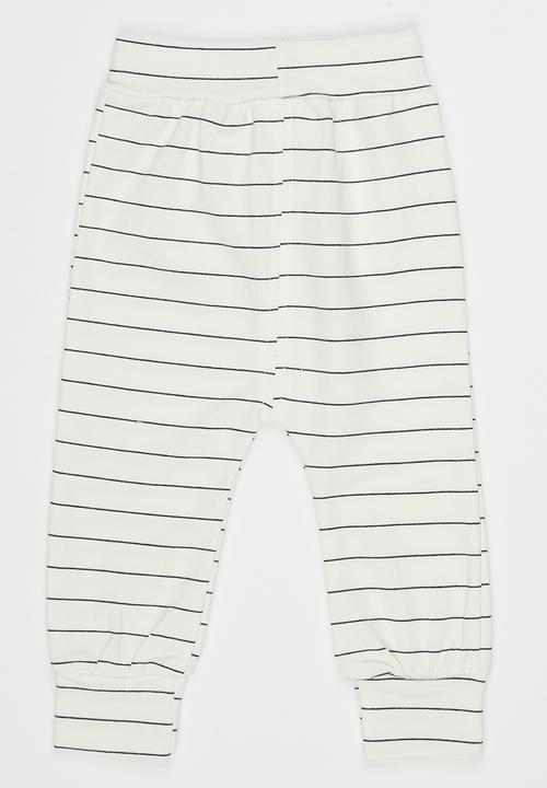Pop Candy - Striped Leggings White