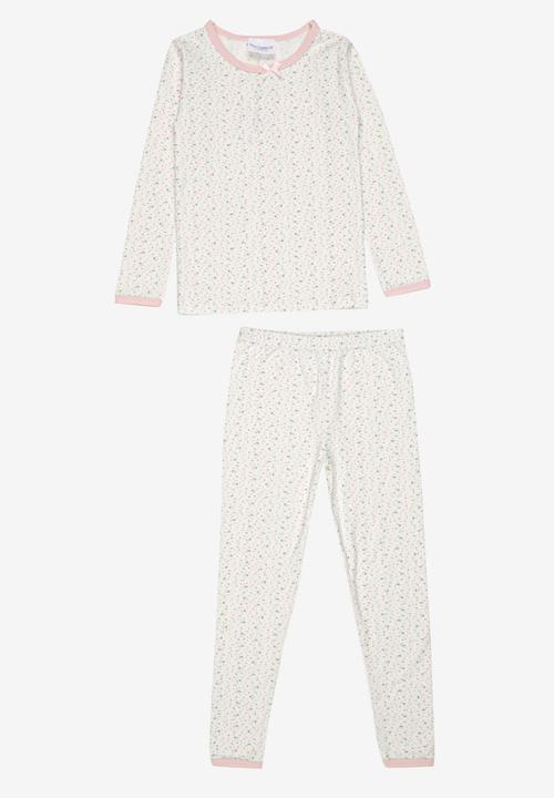 Pop Candy - Girls  PJ Set White