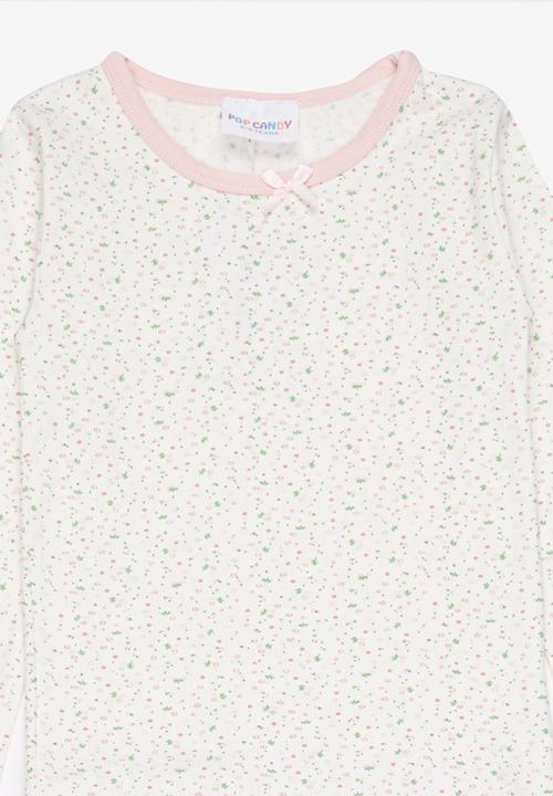 Pop Candy - Girls  PJ Set White