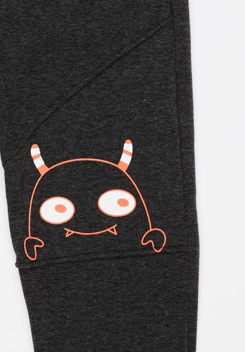 Pop Candy - Monster Sweat Pants Grey Melange