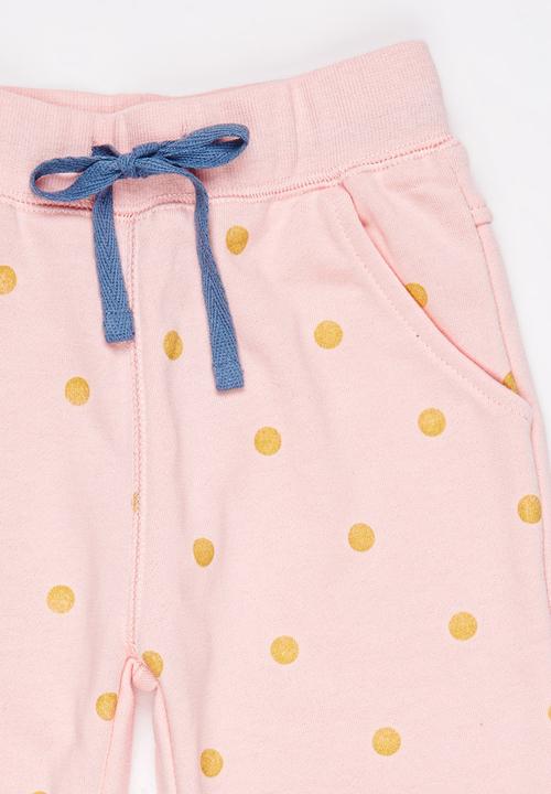 Pop Candy - Printed Sweatpants Pale Pink