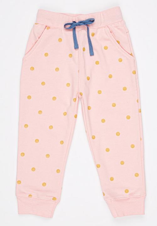 Pop Candy - Printed Sweatpants Pale Pink