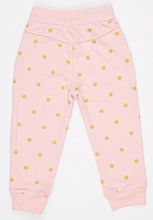 Pop Candy - Printed Sweatpants Pale Pink