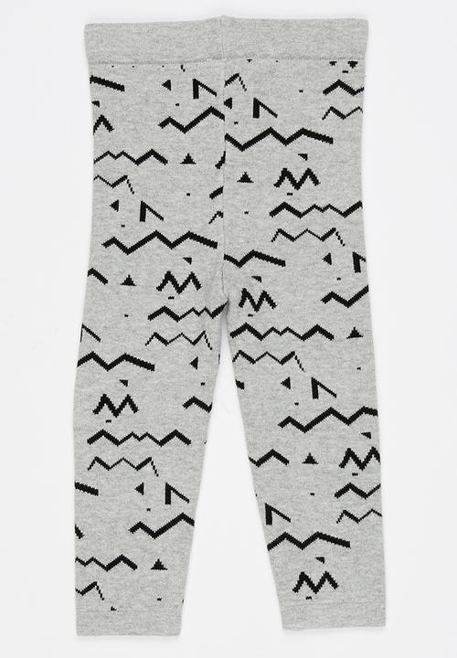 Pop Candy - Double Knit Legging Grey Melange