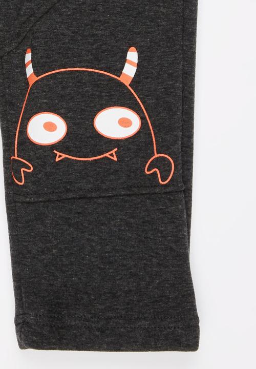 Pop Candy - Monster Sweat Pants Grey Melange