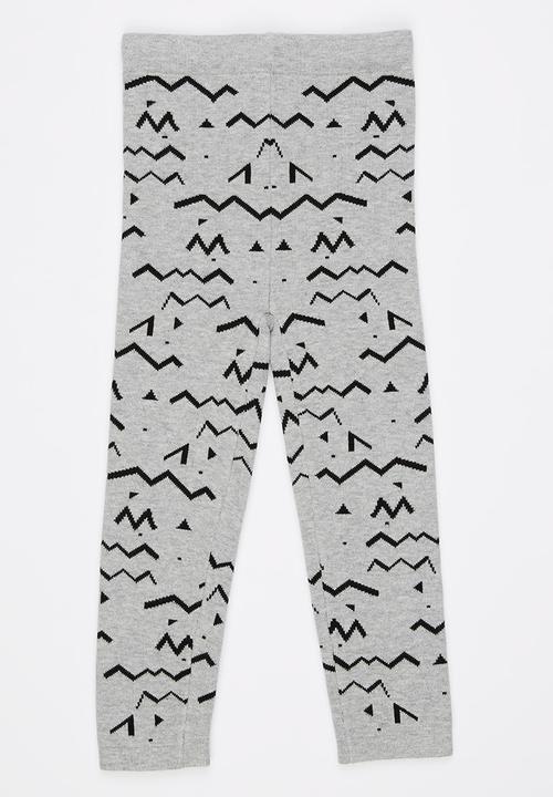 Pop Candy - Double Knit Legging Grey Melange