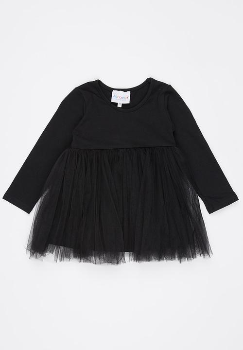 Pop Candy - Combo Dress Black