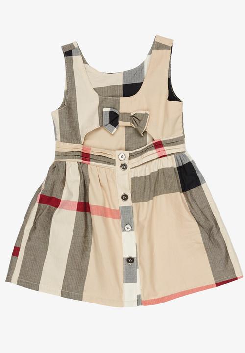 Pop Candy - Check Dress Cream
