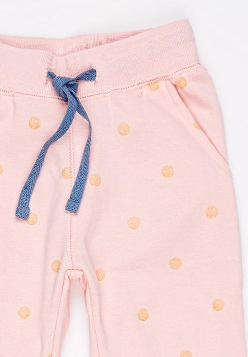 Pop Candy - Printed Sweatpants Pale Pink