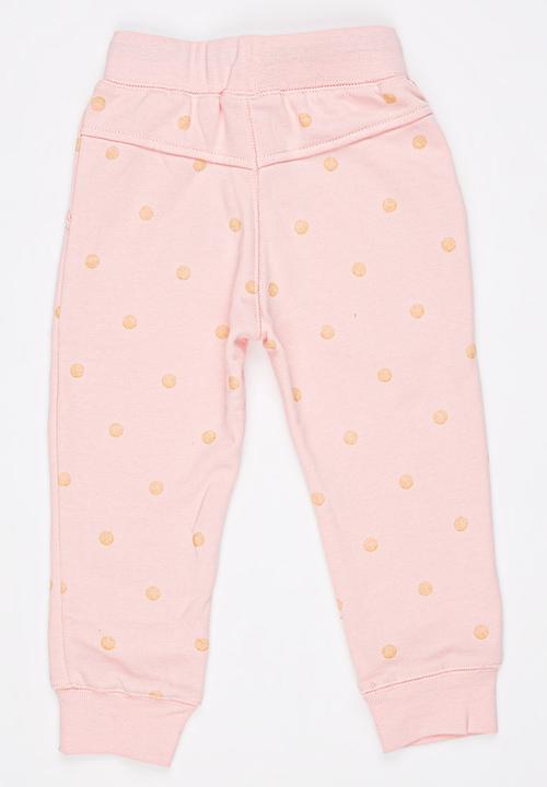 Pop Candy - Printed Sweatpants Pale Pink