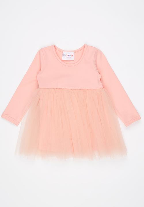 Pop Candy - Combo Dress Pale Pink