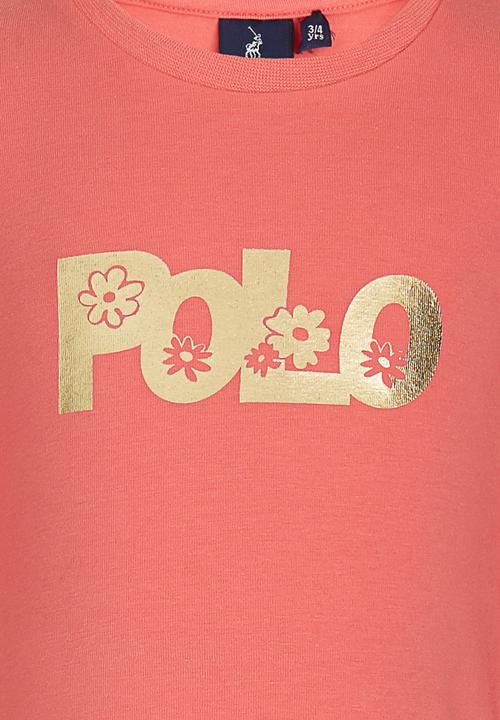 POLO - Kayla Ls Printed Te Coral