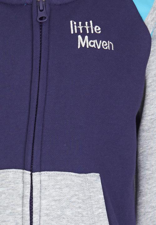 Pop Candy - Colourblock Hoodie Multi-colour