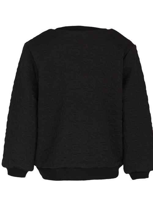 Pop Candy - Lined Sweater With Badge Detail Black