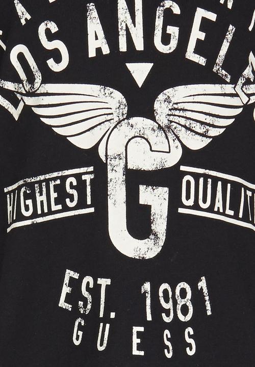 GUESS - La Winged  Tee Black