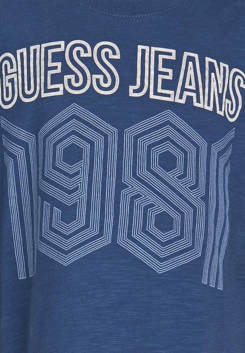 GUESS - 81 Distress  Tee Blue