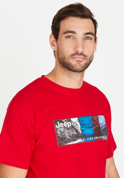 JEEP - Print Tshirt Red