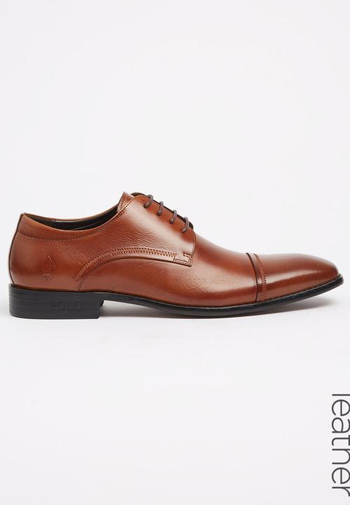 Formal Leather Stitched Toe Cap Shoes 
