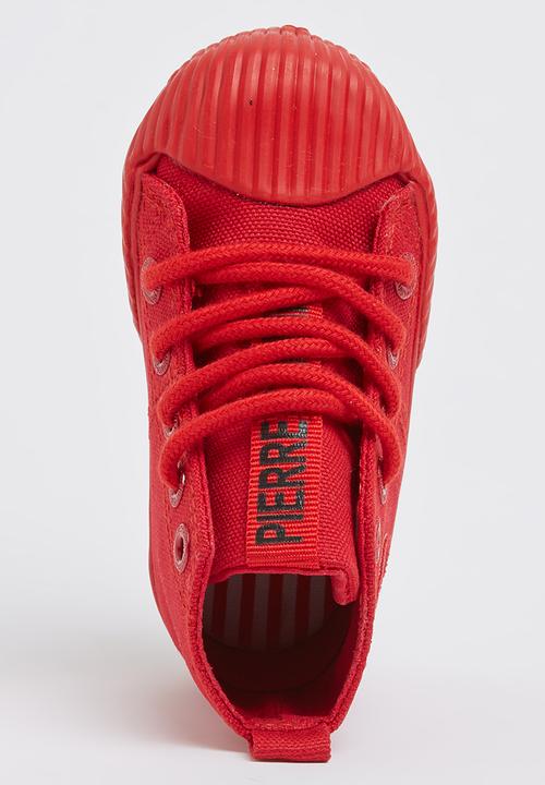 Pierre Cardin - Boys High Top Trainer Red