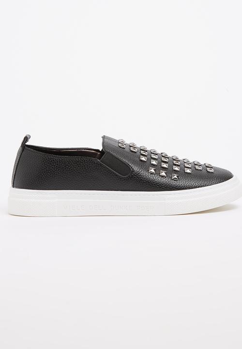 Pop Candy - Slip-ons with Stud Detail Black
