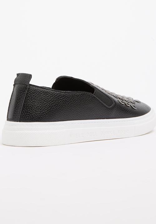 Pop Candy - Slip-ons with Stud Detail Black