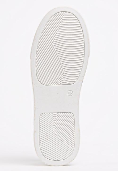 Pop Candy - Slip-ons with Stud Detail Silver