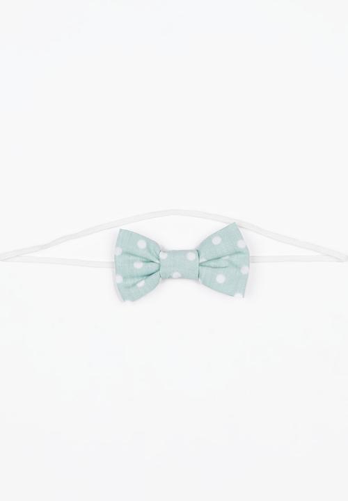 Pickalilly - Spot Bow Headband Mint