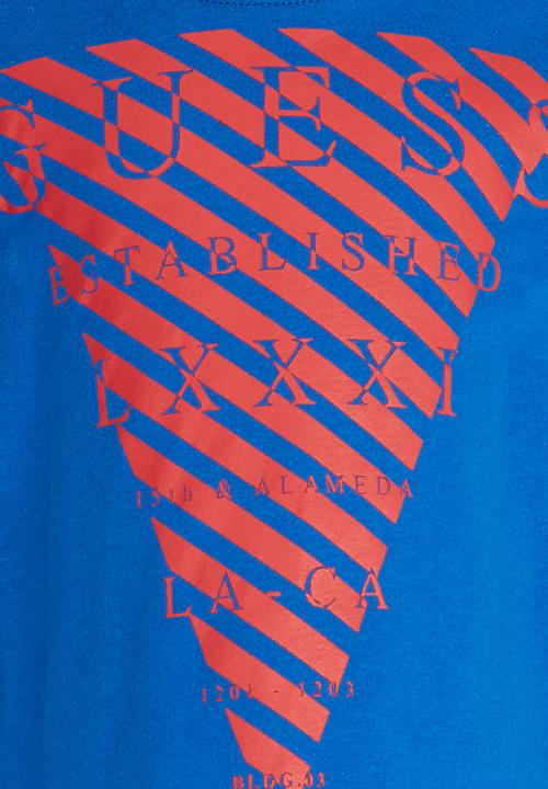 GUESS - L/S Guess Inverted Tee Blue