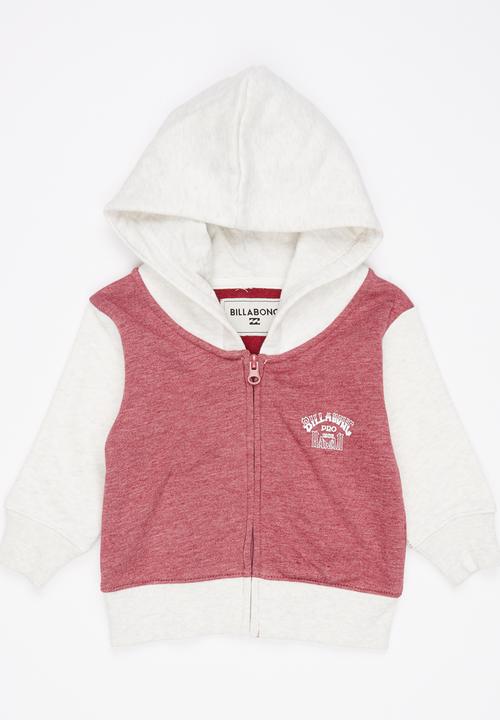 Billabong  - Hawaii Contrast Zip Thru Hood Dark Pink