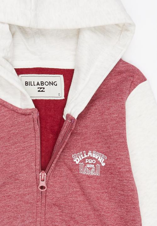 Billabong  - Hawaii Contrast Zip Thru Hood Dark Pink
