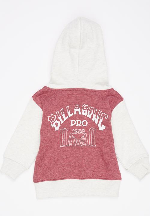 Billabong  - Hawaii Contrast Zip Thru Hood Dark Pink